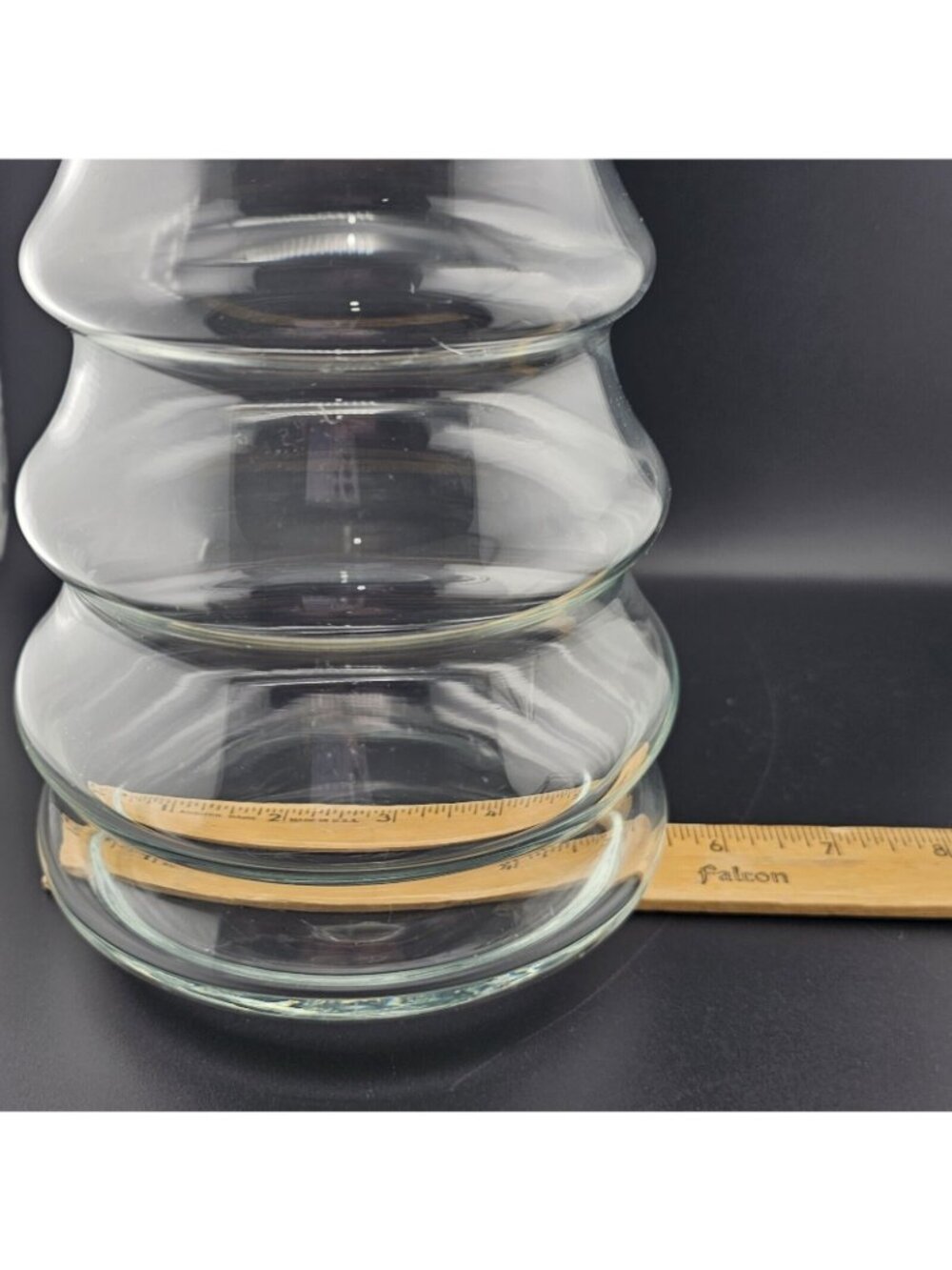 Christmas Tree Shaped Jar 12" vtg terrarium container holiday decor apothecary s - Picture 6 of 11